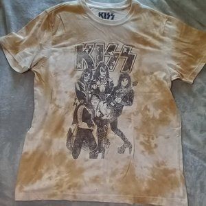 KISS Classic Rock Band Tie Dye Graphic Tee